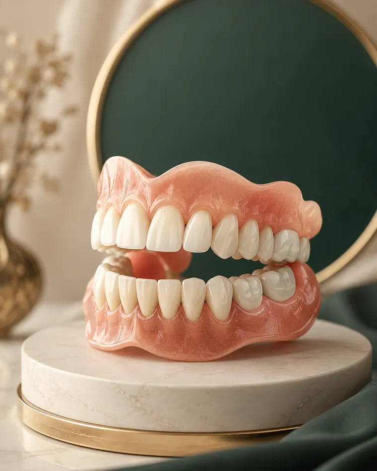 Dental crown and denture work